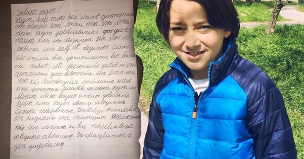 9 yaşlı Ramalın ƏSGƏRƏ MƏKTUBU