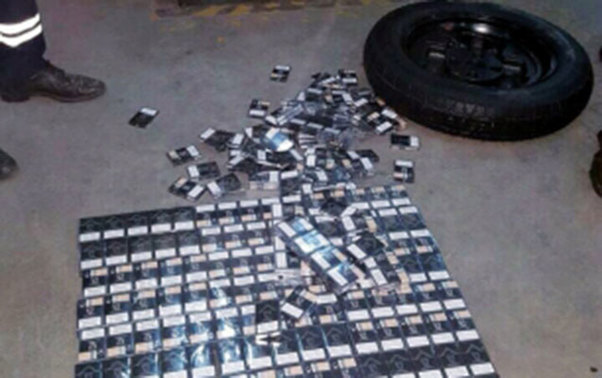 Maşından 9200 siqaret çıxdı