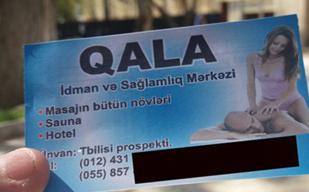 Bakının mərkəzində intim təklif