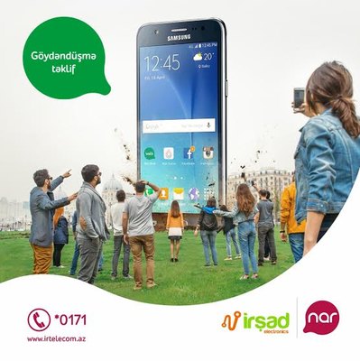 “Nar” və “İrşad Electronics”dən “Faizsiz “Samsung” kampaniyası Smartfonlar faiz yox, bonus gətirəcək!