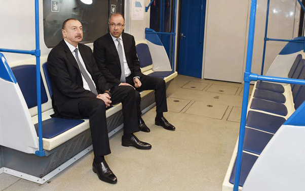 İlham Əliyev metroda