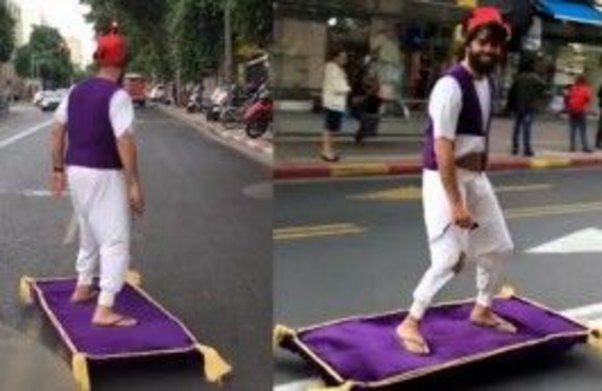 Uçan xalça gerçək oldu