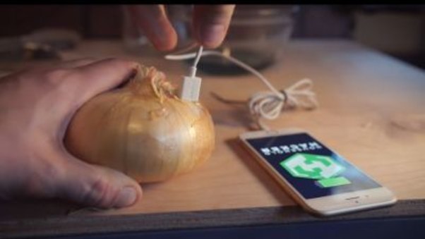 Telefonunuzu soğan ilə şarj edin