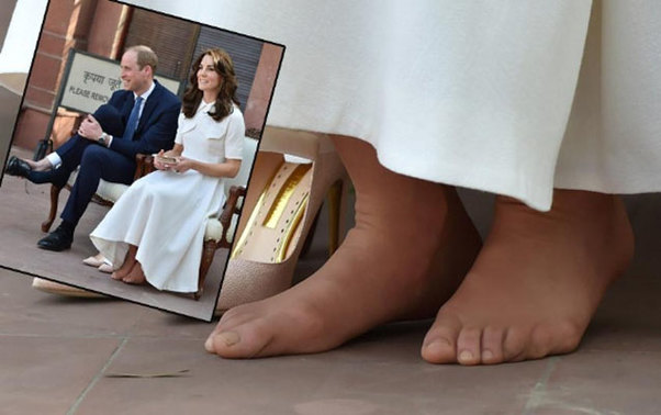 Kral ailəsinin gəlini ayaqları ilə gündəmdə