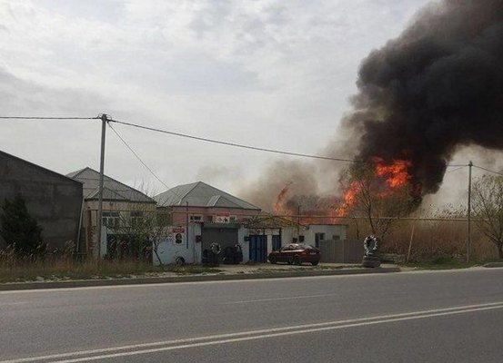 Bakıda güclü yanğın