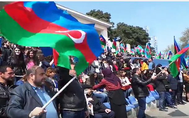 Mingəçevirdə əsgərlərimizə dəstək aksiyası keçirildi