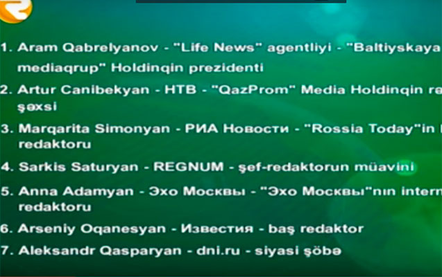 Rusiya mediasındakı ermənilər