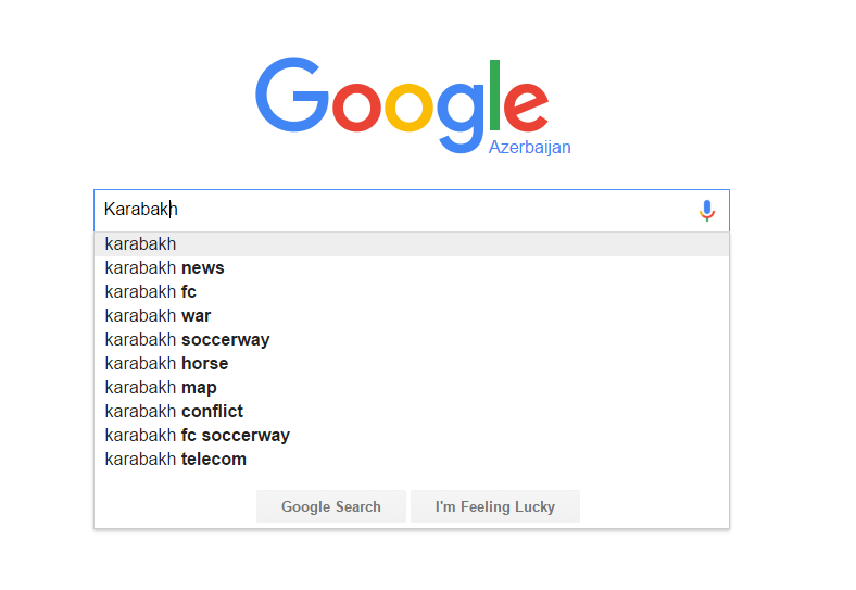 “Google”da “Qarabağ” sözünün axtarışı ən yüksək həddə çatdı
