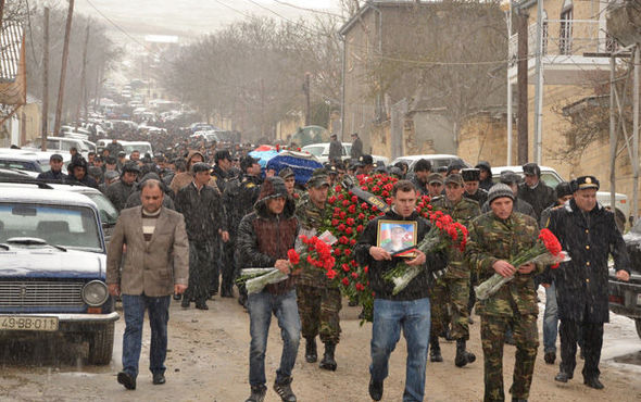 Şamaxıdan olan şəhid torpağa tapşırıldı