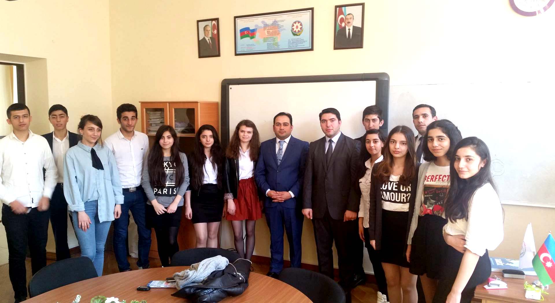 ASGA və ATGTİ rəhbərliyi şagirdlərlə görüşdü