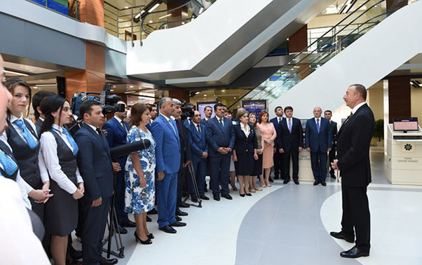 Prezident Qəbələdə “ASAN xidmət”in açılışını etdi