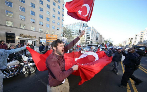 Ərdoğanı Amerikada coşqu ilə qarşıladılar