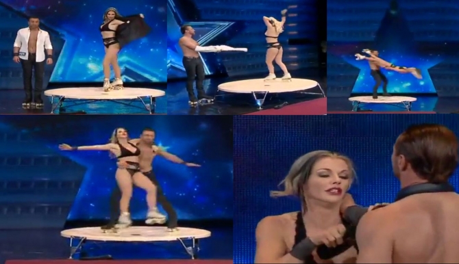 Yarıçılpaq cütlüyün inanılmaz şousu