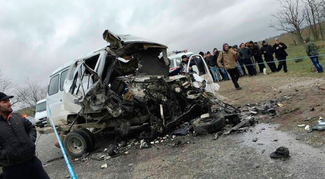 Azərbaycanda avtobus qəzası