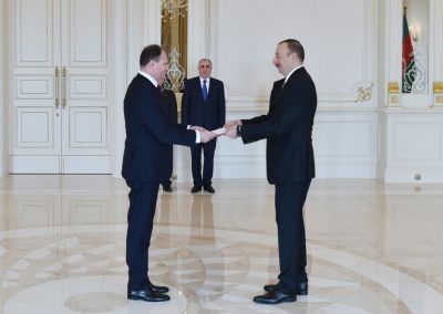 Prezident İlham Əliyev Moldova səfirinin etimadnaməsini qəbul edib