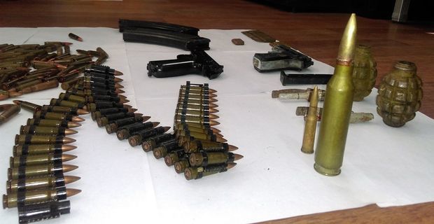 Göygöldə xeyli sayda silah və qumbara tapıldı