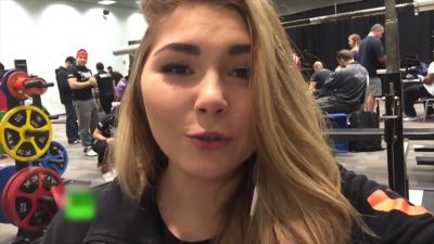 16 yaşlı qız 110 kq ştanqı qaldırdı