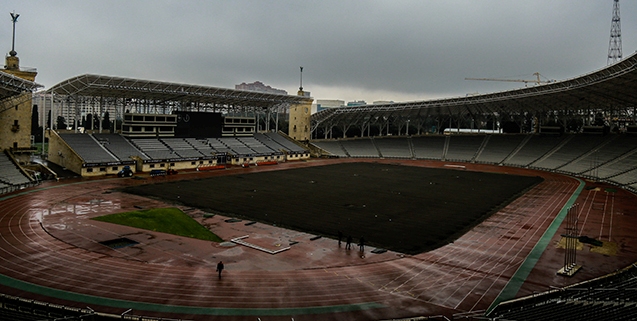 “Respublika stadionu üçün 12 min ton torpaq gətirilib”