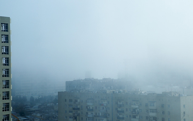 Bakıda güclü duman var