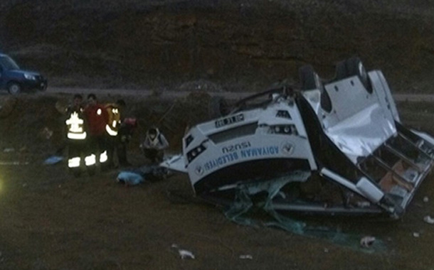 Türkiyədə həndbol komandası qəzaya düşdü