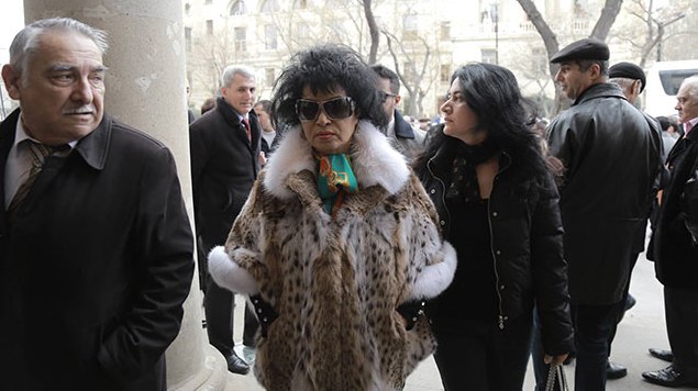 Zeynəb Xanlarova da vida mərasimində