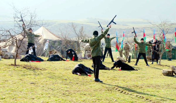 Hərbçilər Xocalını belə yad etdi