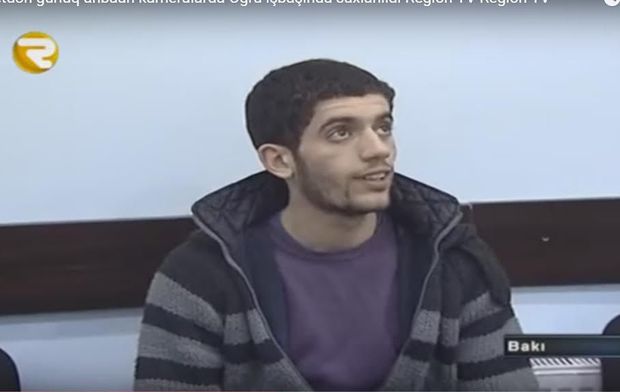 Bakıda oğru kameraya düşdü