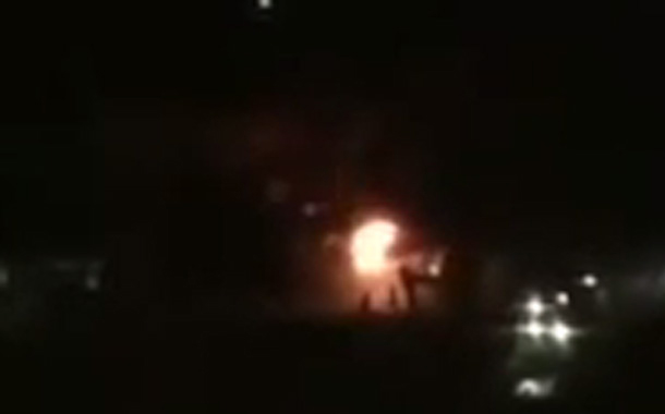 Tikilməkdə olan metro stansiyası ərazisində yanğın