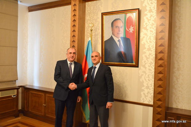 Elmar Məmmədyarov GUAM-ın baş katibini qəbul edib