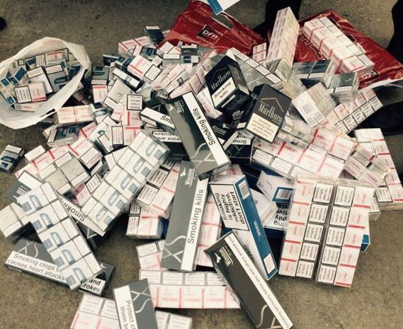 Gömrükçülər külli miqdarda aksizsiz siqaret aşkarladı