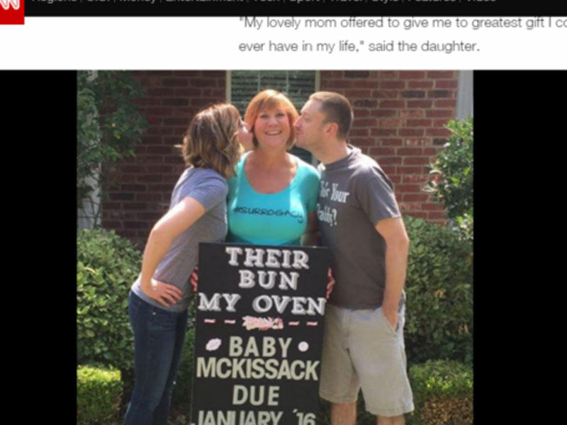 Nənə nəvəsini doğdu