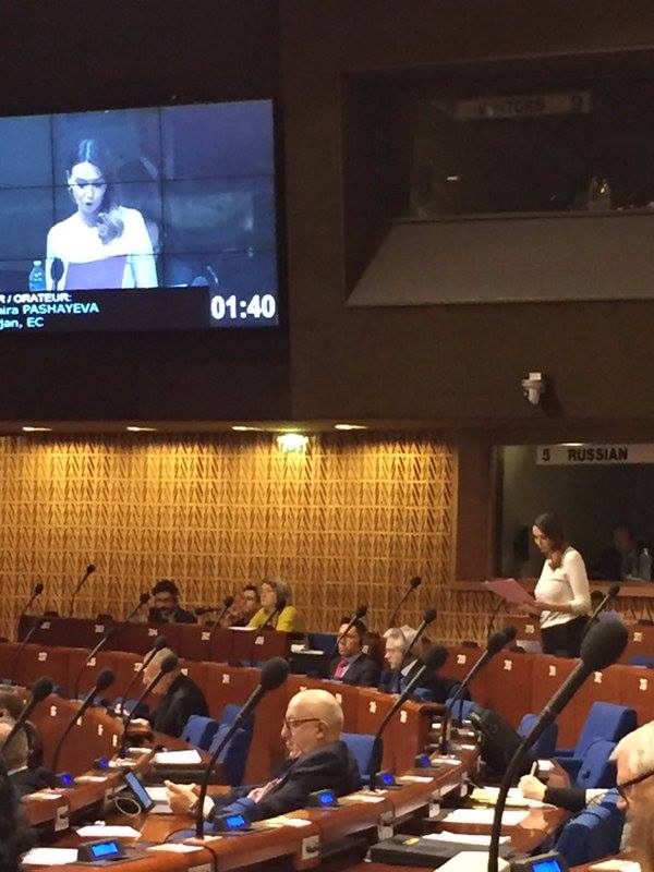 Millət vəkili AŞPA-da səsləndi: 