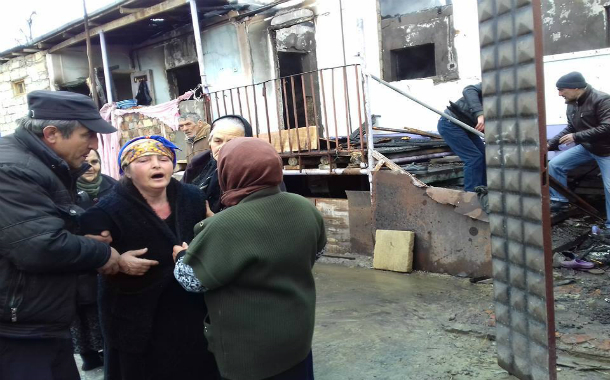 Mingəçevirdə dəhşətli yanğın: