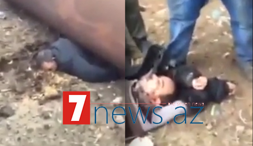 Boru fəhlənin üstünə belə düşdü