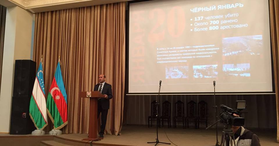 Özbəkistandakı diasporamız 20 Yanvar facisəi ilə bağlı geniş tədbir keçirdi