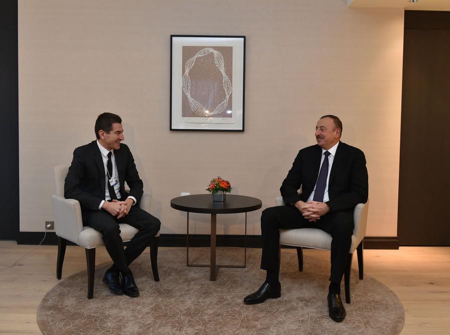 Prezident İlham Əliyev Davosda 