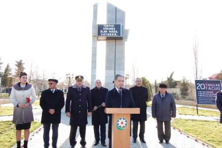 Beyləqanda 20 yanvar faciəsinin 26-cı ildönümü keçirildi