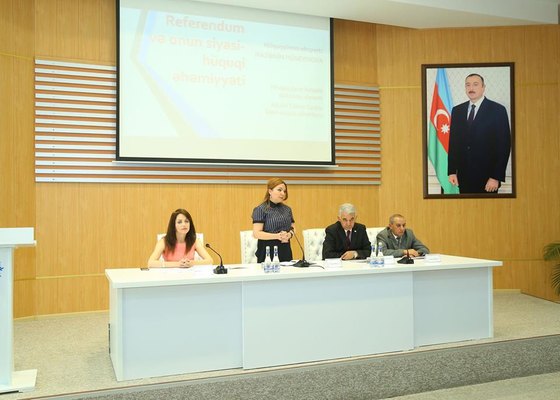 “Referendum və onun siyasi-hüquqi əhəmiyyəti” mövzusuda maarifləndirici tədbir keçirildi