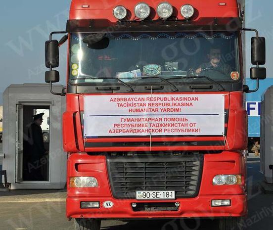 Azərbaycan Tacikistana 800 min manatlıq yardım etdi