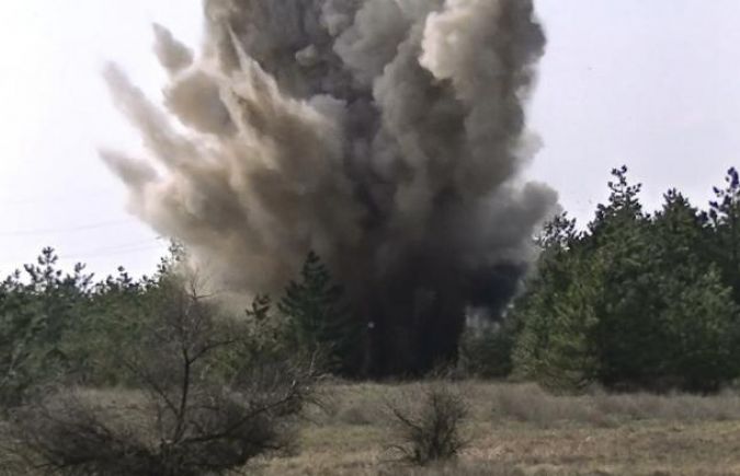 Azərbaycanda mina partlayışı zamanı