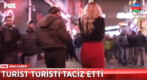 Azərbaycanlı gəncin ukraynalı turistə təcavüz etdiyi anlar