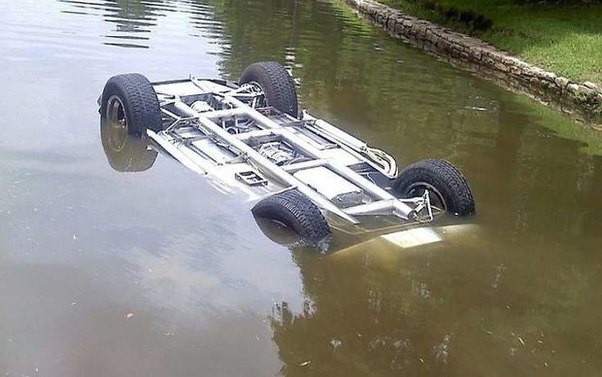 Bərdədə avtomobil su kanalına düşüb: