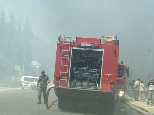 Bakıda Dəri-Zöhrəvi dispanserində yanğın baş verib
