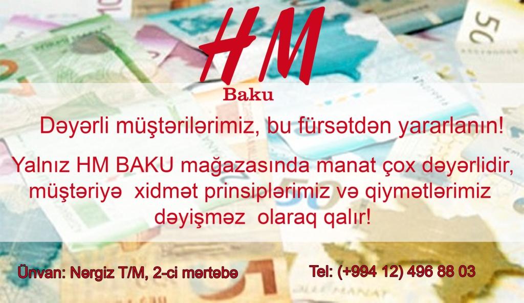 “HM Baku” dükanından 