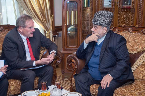 Allahşükür Paşazadə ABŞ-ın Azərbaycandakı səfiri görüşüb