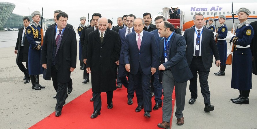 Əfqanıstan Prezidenti Azərbaycana səfərə gəlib