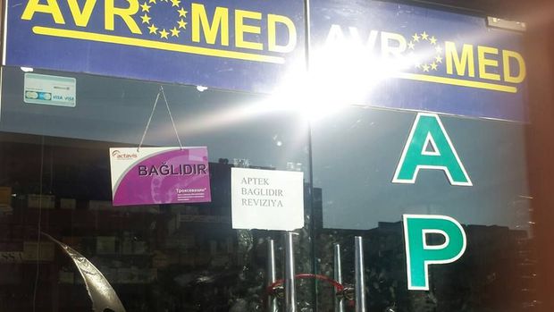 Bakıda apteklər də bağlandı