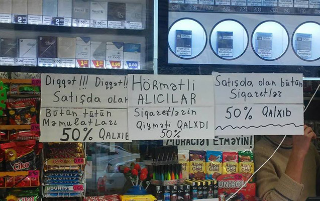 Mağazalarda satış dayandırıldı