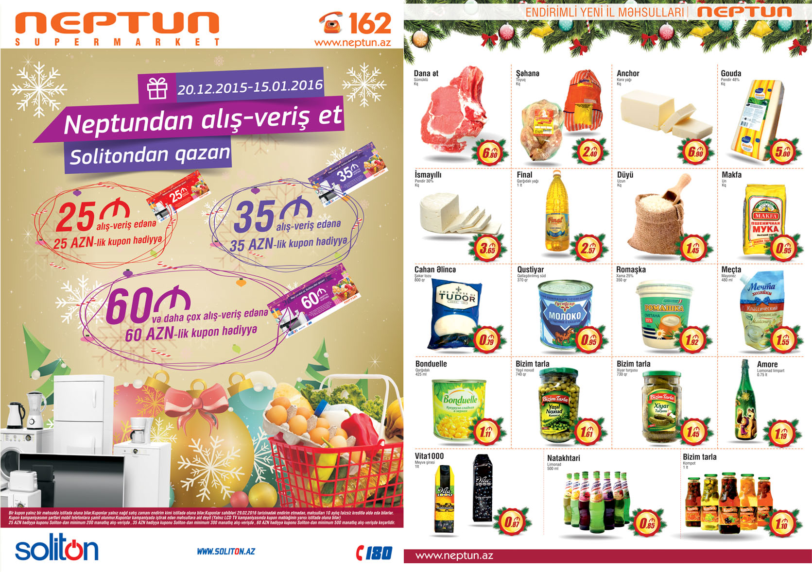 “Neptun” supermarketlər şəbəkəsindən