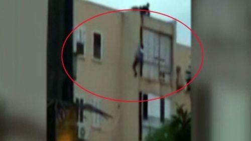 Evə girmək istəyən oğrunun acı sonu